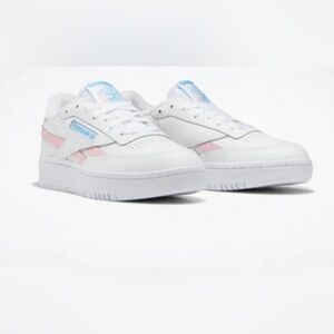 NIB Reebok Club c Double Revenge White/Pink Size 7